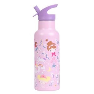 A Little Lovely Company nerezová láhev na pití, 500 ml - princezny obraz