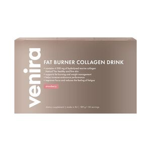 Venira fat burner collagen drink mořský kolagen jahoda 30x6, 3 g obraz