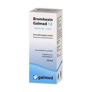 Galmed Bromhexin 12 mg/ml perorální kapky, roztok 30 ml obraz