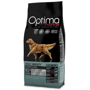 OPTIMAnova Přírodní superprémiové krmivo Dog Obesity Chicken & Rice 12 kg obraz