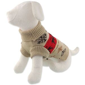 Dog Fantasy Svetr Winter Tale Vánoční pletený se soby, XL 65cm obraz