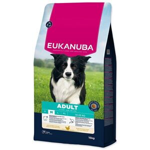 Eukanuba Krmivo Adult Medium rich in fresh chicken 15kg obraz