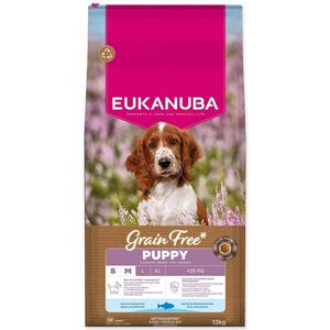 Eukanuba Krmivo Grain Free Puppy Small & Medium rich in ocean fish 12kg obraz