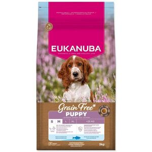 Eukanuba Krmivo Grain Free Puppy Small & Medium rich in ocean fish 3kg obraz