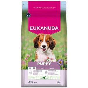 Eukanuba Krmivo Puppy Small & Medium rich in lamb 3kg obraz