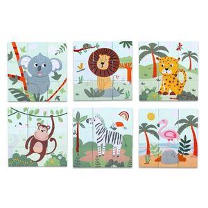 2Kids Toys Dřevěné kostky Safari, 9 dílů obraz