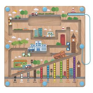 2Kids Toys Edukační magnetická hrací deska City obraz
