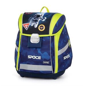 Oxybag Školní batoh PREMIUM LIGHT Space, modro-žlutý obraz