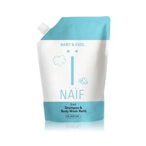 NAIF Baby & Kids Mycí gel & šampon 2v1 náhradní náplň 500 ml obraz