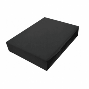 EcoMatrace Jersey prostěradlo Exclusive černé 140x200 cm obraz
