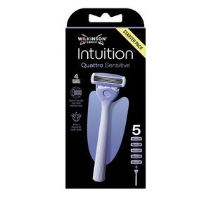 Wilkinson Intuition Quattro Sensitive dámský holicí strojek + 5 hlavic obraz