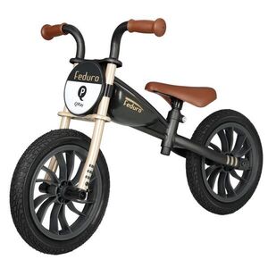 QPlay Odrážedlo Feduro Black/Golden, věk 3-6 let, do 30 kg obraz