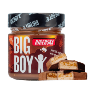 BIG BOY Bigerska - Sladký arašídový krém s kakaem a slaným karamelem - 220g obraz