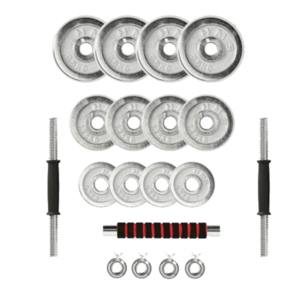 HMS Chromovaný činkový set v kufru STC21 - 21kg obraz