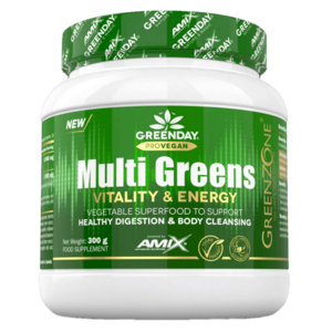 Amix Nutrition ProVegan MultiGreens Vitality & Energy 300g - pomeranč obraz