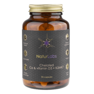 Naturlabs Vápník chelátový + D3 & K2 - 90 kapslí obraz
