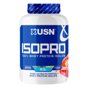 USN IsoPro Whey Protein Isolate 900g - jahoda obraz