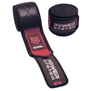 Power System Extra pevné bandáže na kolena Knee Wraps Extreme 3730 - červené obraz