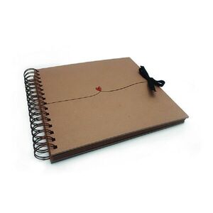 Baloušek Scrapbook Srdce 21 × 21 cm, kraftový obraz