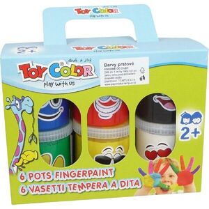 Toy Color Barvy prstové 80 ml 6 ks obraz