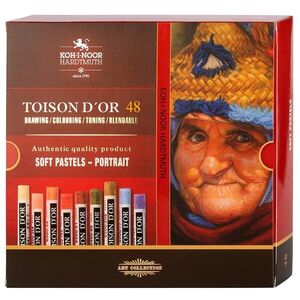 KOH-I-NOOR TOISON D´OR 8516/48 - prašné křídy portrét - 48 ks obraz