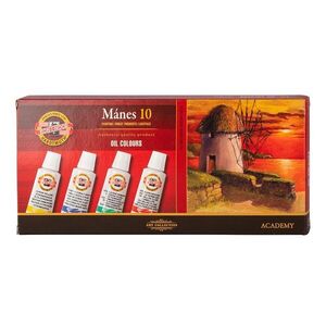 KOH-I-NOOR MÁNES 1615/10 - souprava olejových barev MÁNES, 10 × 16 ml obraz