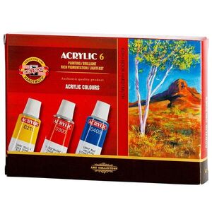 KOH-I-NOOR 162701/6 - souprava akrylových barev 6 × 16 ml obraz