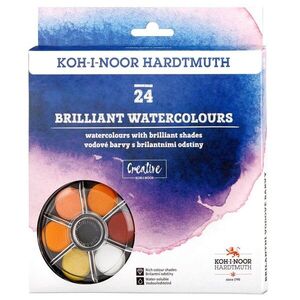 KOH-I-NOOR 174507/2 - sada brilantních vodových barev 22, 5 mm - 24 ks obraz