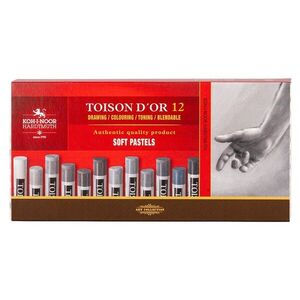 KOH-I-NOOR TOISON D´OR 8522/G/12 - prašné křídy - 12 ks obraz