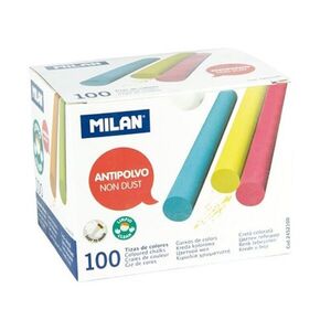 MILAN 2452100 - křídy bezprašné kulaté, barevné - 100 ks obraz