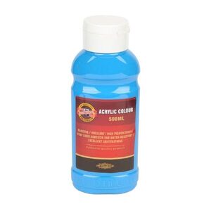 KOH-I-NOOR 1627/0405 - akrylová barva 500 ml, cyan obraz