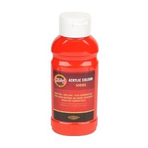 KOH-I-NOOR 1627/0300 - akrylová barva 500 ml, světle červená obraz