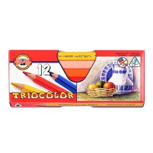 KOH-I-NOOR TRIOCOLOR JUMBO 3152/12 - trojhranné pastelky - 12 ks obraz