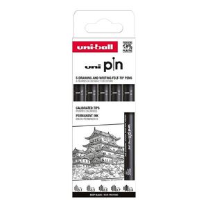 UNI Sada linerů PIN Classic 5 ks – černá obraz