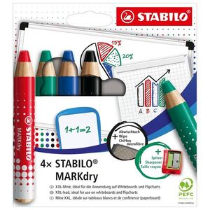 STABILO Suchý popisovač na tabuli a flipchart - MARKdry - 648/4-5 - 4 ks sada obraz