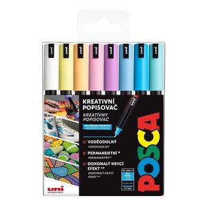 Posca Sada akrylových popisovačů - PC-1MR, 0, 7 mm, pastelové barvy (8 ks) obraz