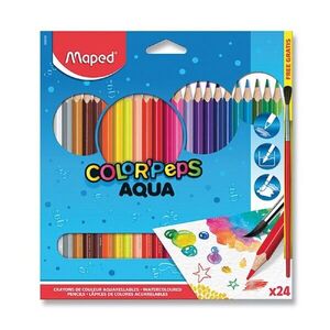 MAPED Pastelky Color Peps Aqua 24ks+štětec obraz