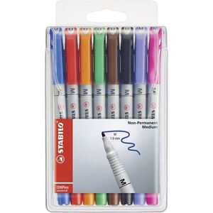 STABILO Popisovač - OHPen universal - 853/8 - nepermanentní - medium - 8 ks sada obraz