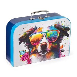 Oxybag Kufřík na výtvarku Pes, 34 cm, lamino obraz