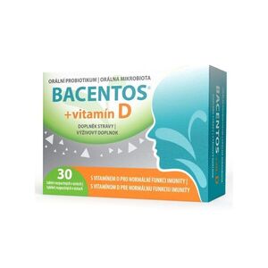 BACENTOS + vitamín D orální probiotikum 30 tablet obraz