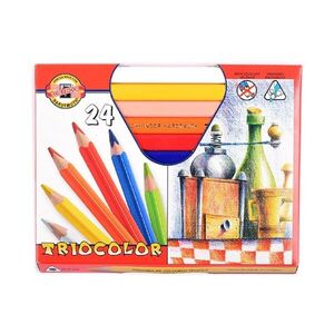 KOH-I-NOOR TRIOCOLOR JUMBO 3154/24 - trojhranné pastelky - 24 ks obraz