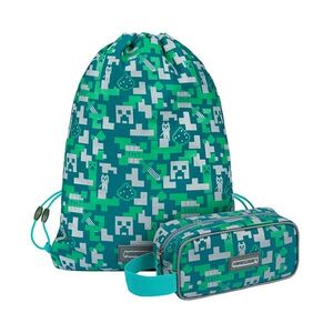 Baagl MINECRAFT SET 2 Silver Creeper: penál, sáček obraz