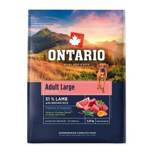 Ontario Adult Large Lamb & Brown Rice krmivo 2, 25 kg obraz