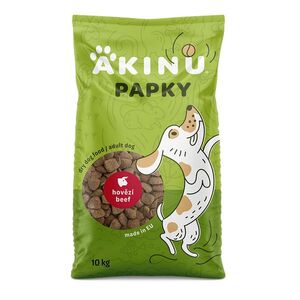 Akinu PAPKY Hovězí granule krmivo pro psy 10 kg obraz