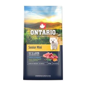 Ontario Senior Mini Lamb & Brown Rice krmivo 6, 5 kg obraz