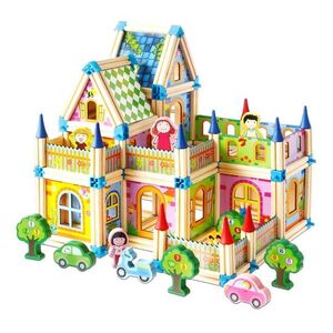 2Kids Toys Dřevěná stavebnice Zámek barevný obraz