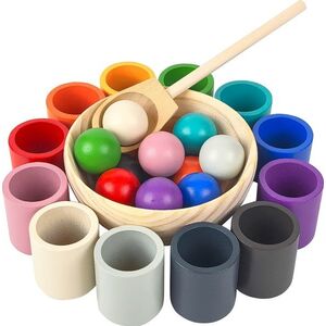 2Kids Toys Duhové kuličky a kalíšky 12 barev obraz