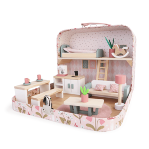 2Kids Toys Domeček pro panenky v kufříku Kuchyně obraz