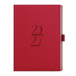 Baloušek Oskar Deny týdenní diář 2027, červený, A5 14, 3 × 20, 5 cm obraz