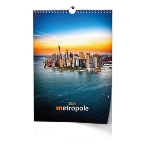 Baloušek Nástěnný kalendář Metropole 2027 32 × 45 cm obraz